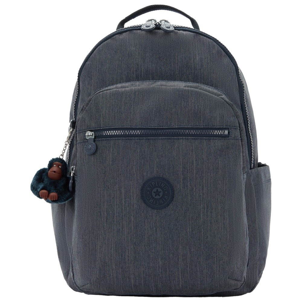 Kipling - Seoul College Extra Backpack - Marine Navy - 17-Inch