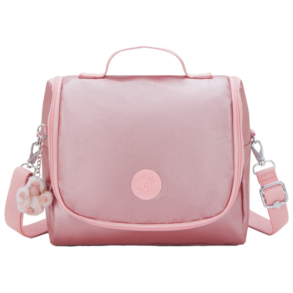 Kipling - Kichirou Lunch Bag With Trolley Sleeve - Bronze Pink Met - Large