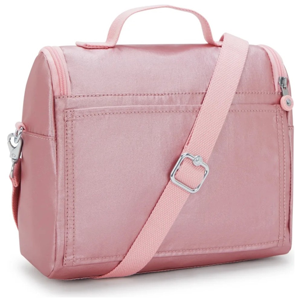 Kipling - Kichirou Lunch Bag With Trolley Sleeve - Bronze Pink Met - Large