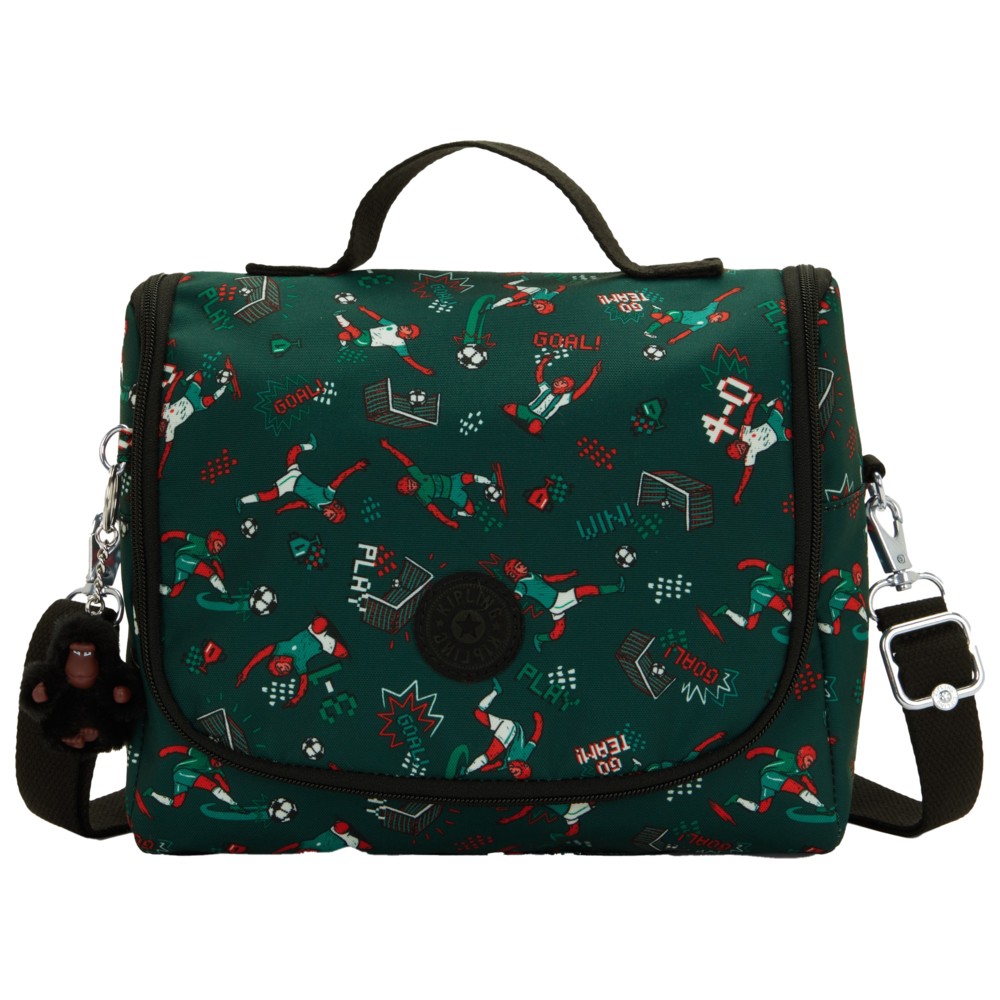 Kipling - Kichirou Lunch Bag With Trolley Sleeve - Soccer Print - Large