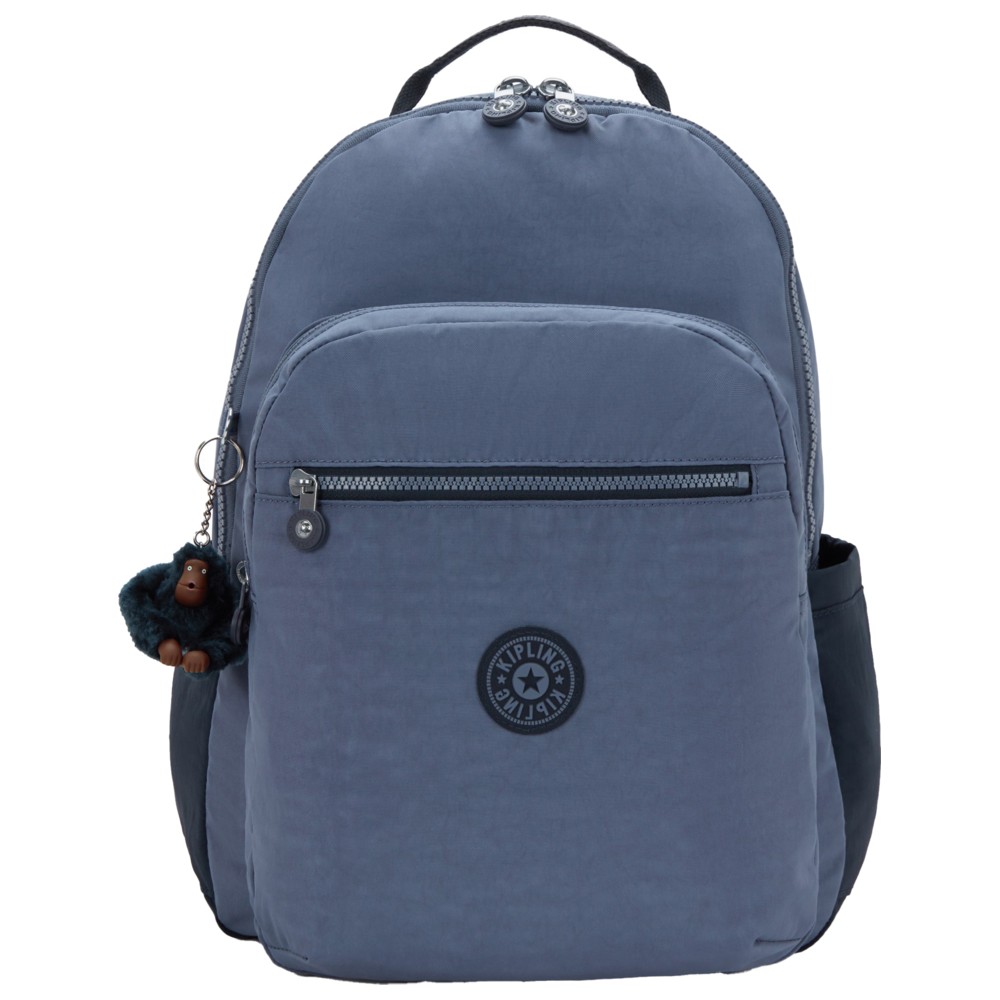 Kipling - Seoul College Extra Backpack - Game Grey - 17-Inch