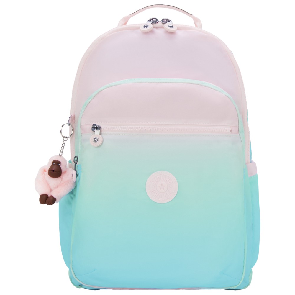 Kipling - Seoul Backpack With Laptop Compartment - Gradient Sea - 17-Inch