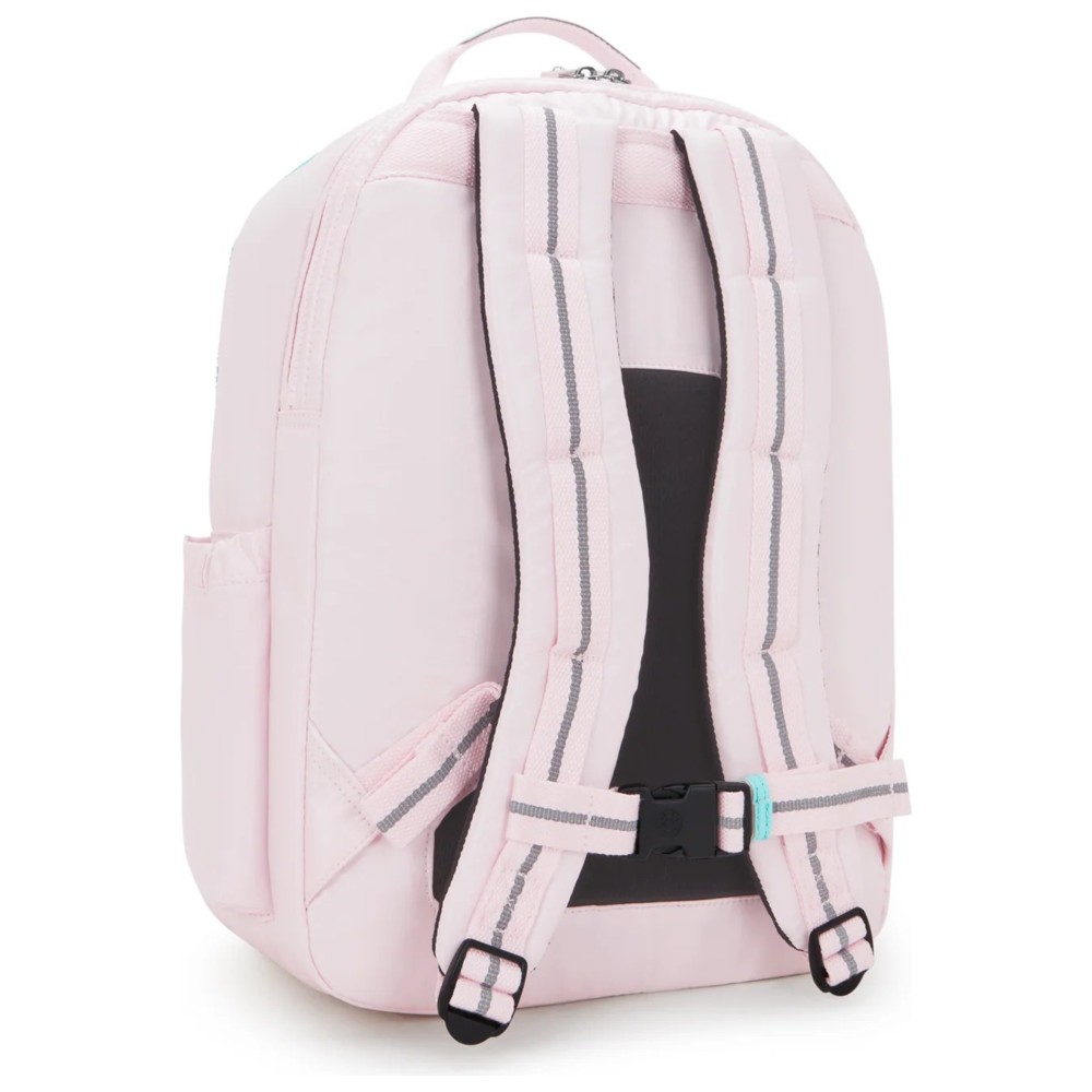 Kipling - Seoul Backpack With Laptop Compartment - Sea Pink Met - 17-Inch