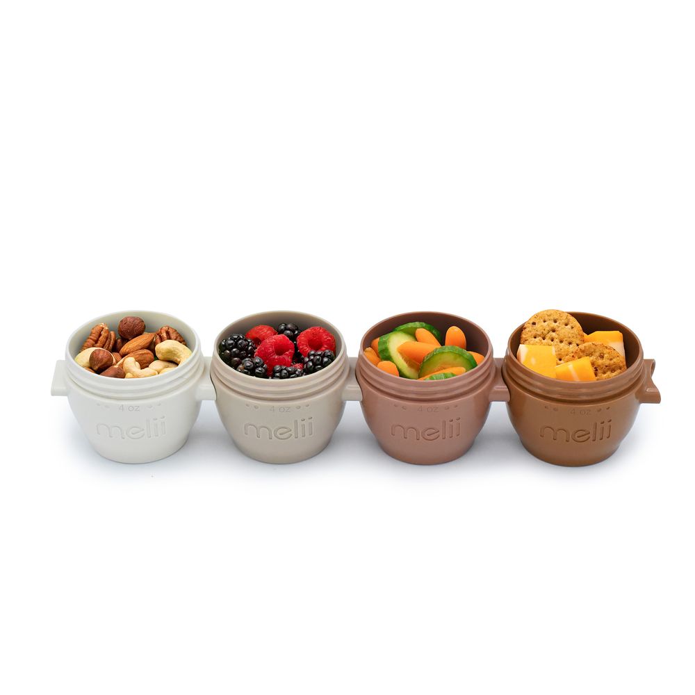 Melii Snap & Go Pods 4 0z - Neutrals - 4pcs