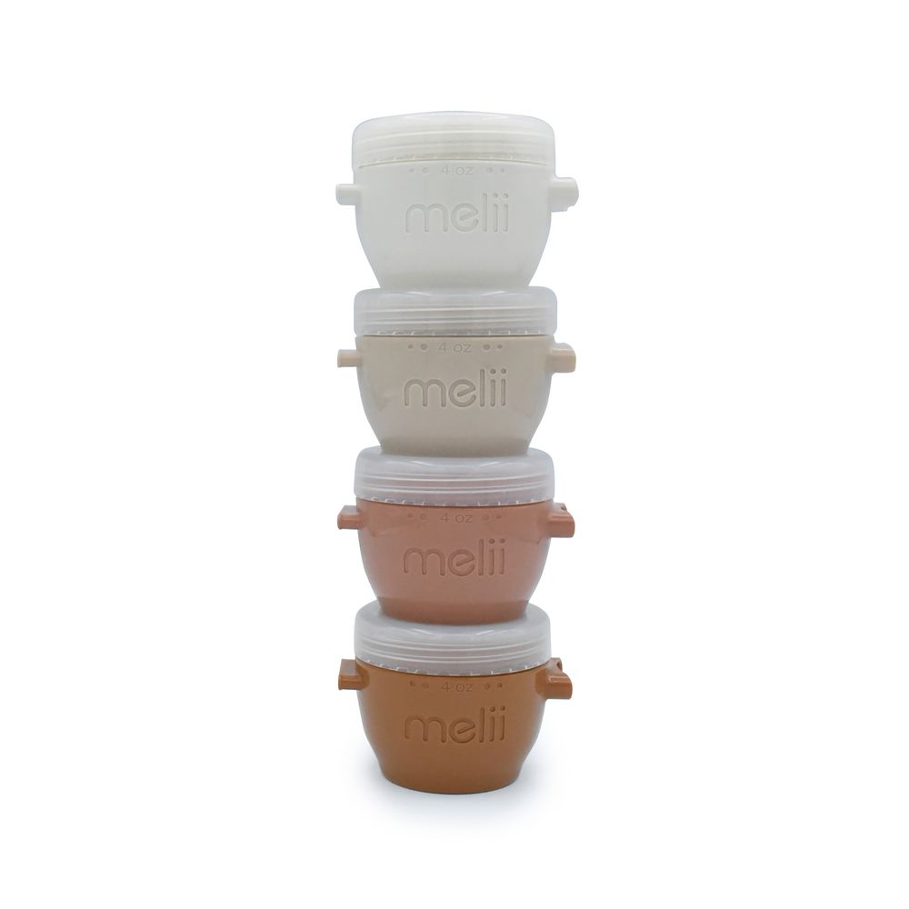 Melii Snap & Go Pods 4 0z - Neutrals - 4pcs