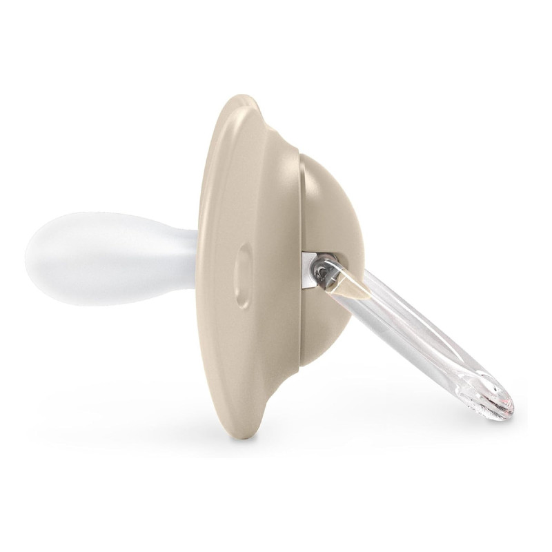 Suavinex - Silicone Teat Pacifier - 0-6M - Birdies Beige - 2 Pc Set