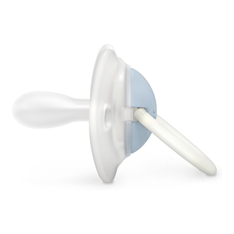 Suavinex - Glow In The Dark Silicone Teat Pacifier - 0-6M - Blue - 2 Pc Set