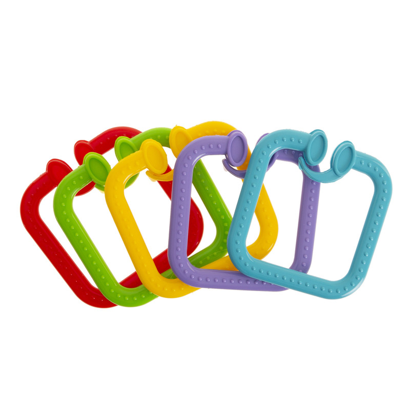 Babyjem - Square Hanger Toy Set - Multicolor - 5 Pcs