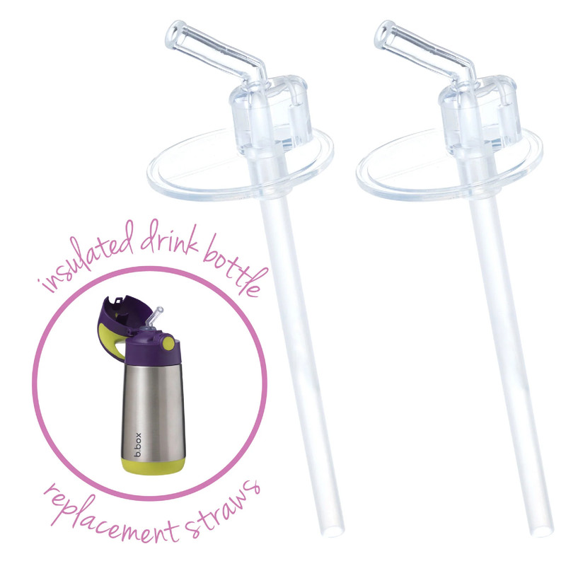 B.Box - Insulated Drink Bottle Straw Pack - 2 Pcs