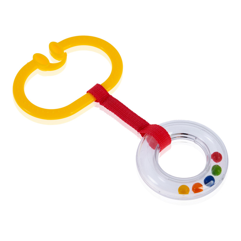 Babyjem Oval Rattle Stroller Ring - Yellow