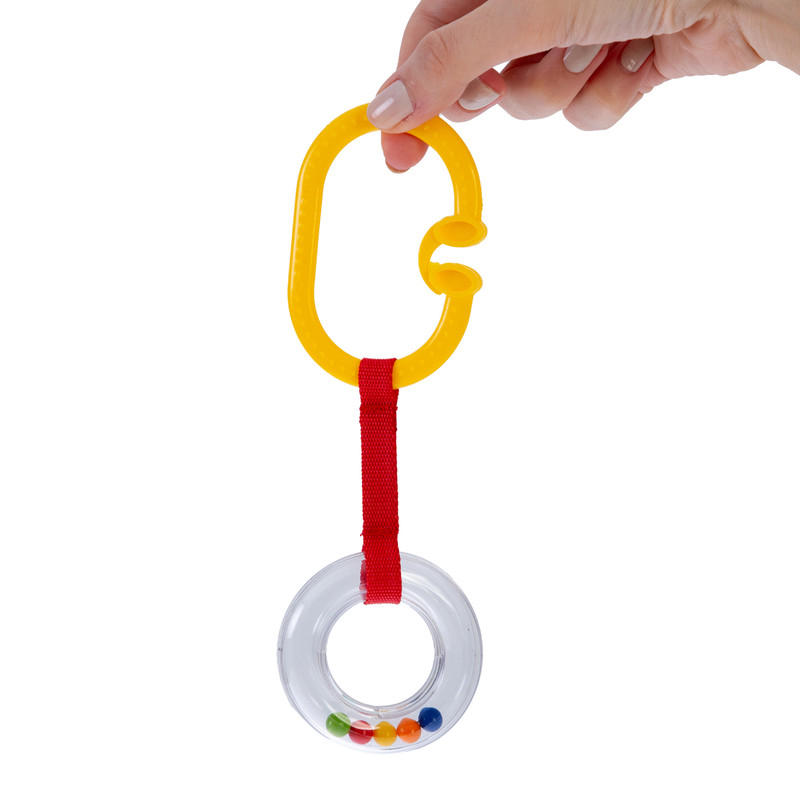Babyjem Oval Rattle Stroller Ring - Yellow