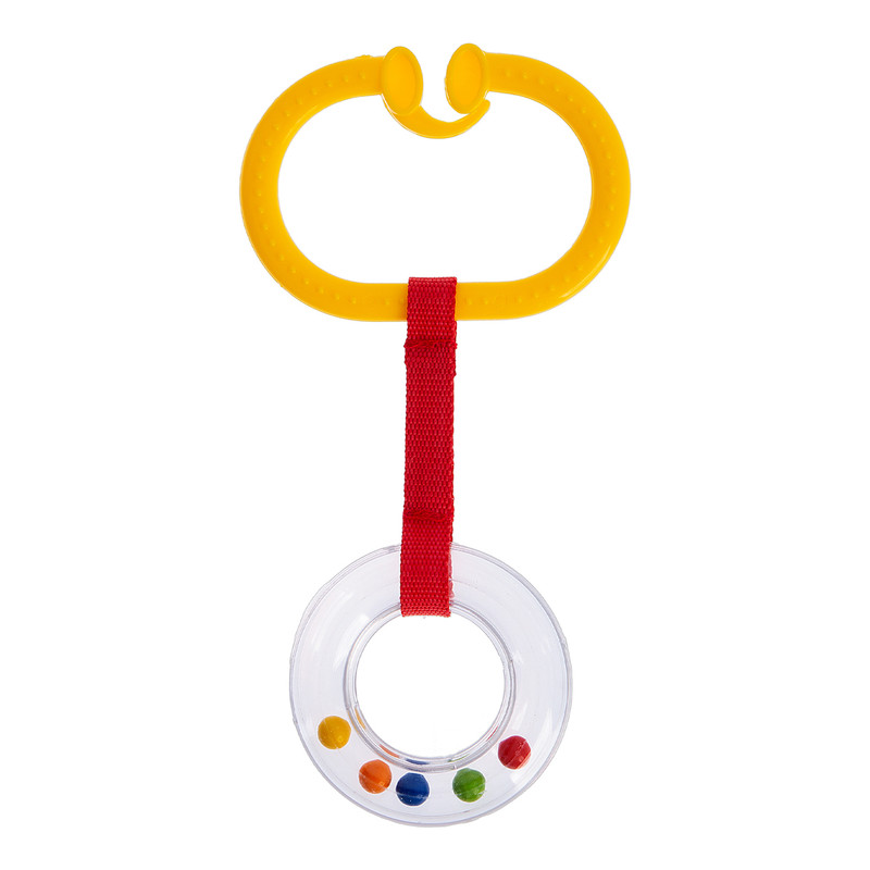 Babyjem Oval Rattle Stroller Ring - Yellow