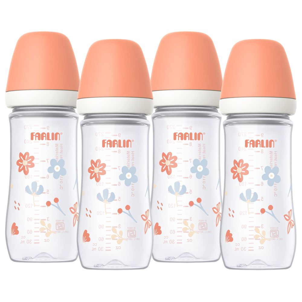 Farlin - Wide Neck PP Feeding Bottle - 270 ml - Pink