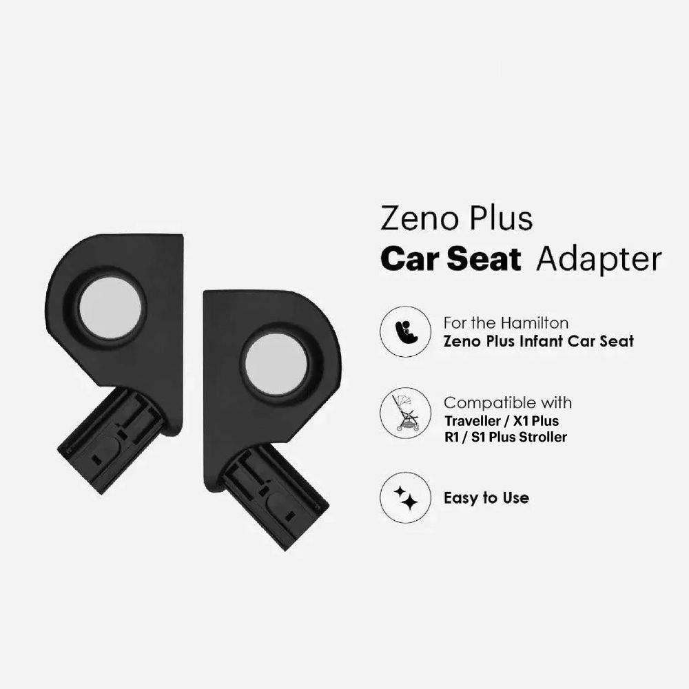 Hamilton - Car Seat Adaptor For Zeno Plus Traveller - Black