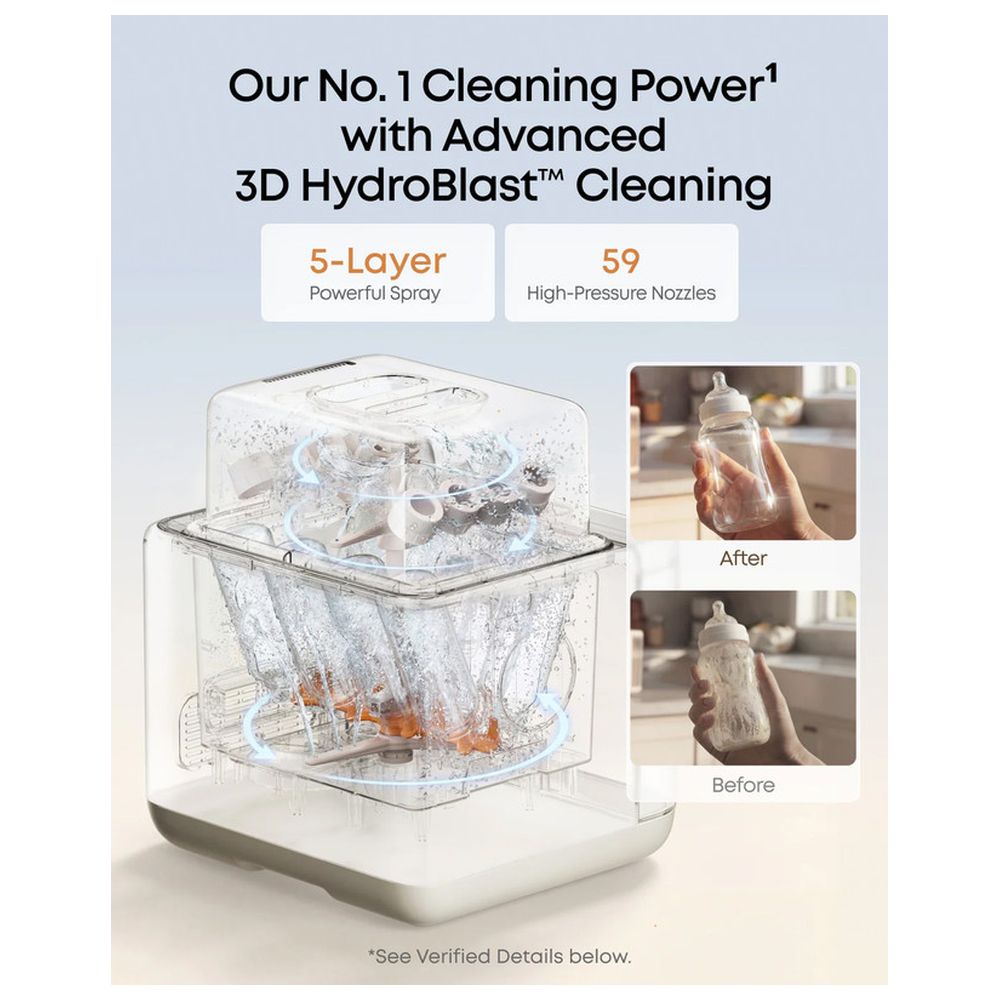 Eufy - S1 Bottle Washer With Filter - White
