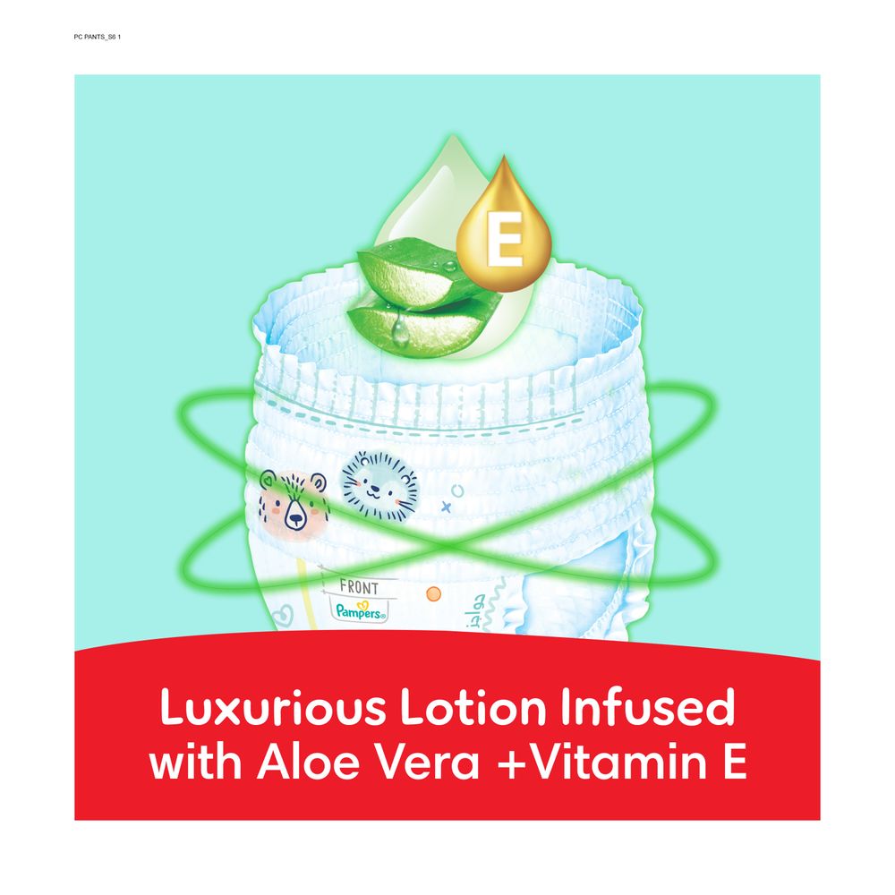 Pampers Ultimate Comfort Diapers Pants With Aloe Vera And Vitamin E - Size 6 - 16-21kg - 34 Pcs