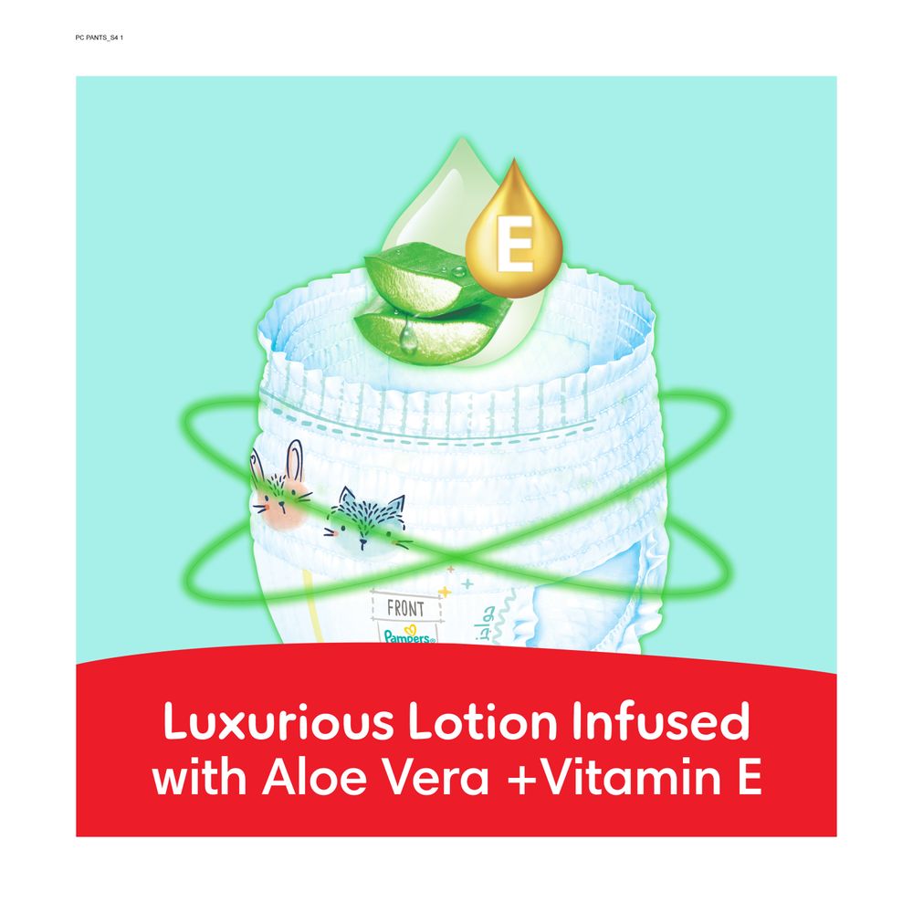 Pampers Ultimate Comfort Diapers Pants With Aloe Vera And Vitamin E - Size 4 - 9-14kg - 90 Pcs