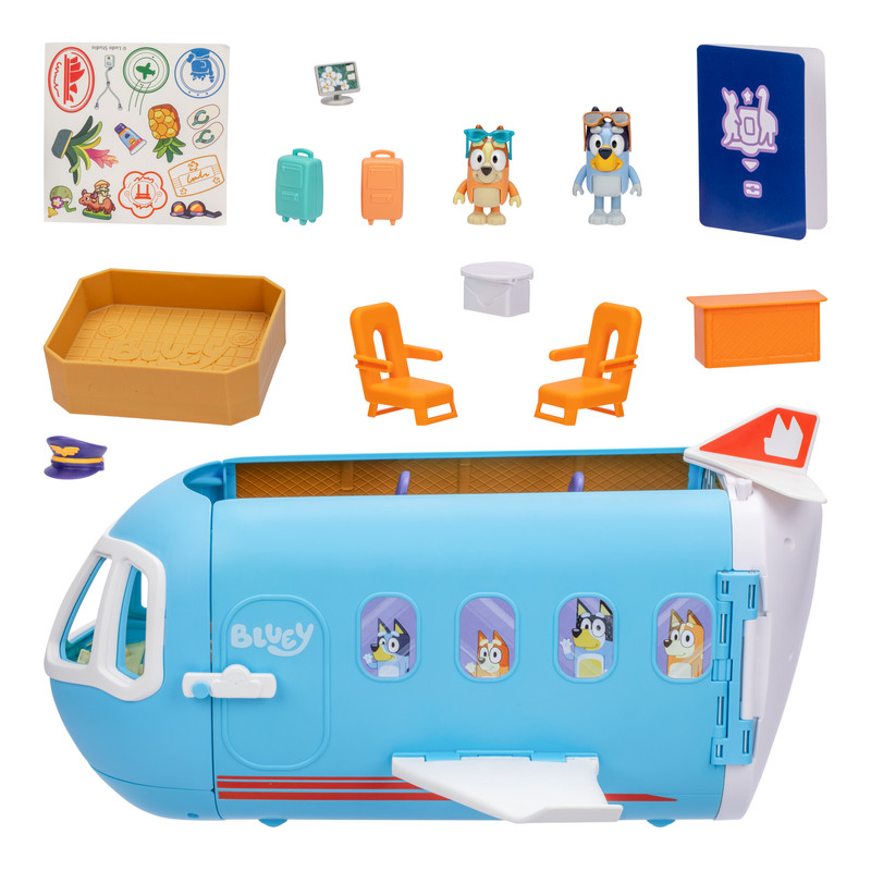 Bluey - 3-In-1 Transforming Plane Playset S11 - Multicolor