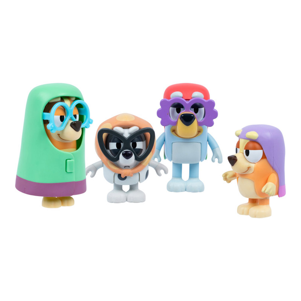 Bluey - Here Come The Grannies Figures - 4 Pc Set
