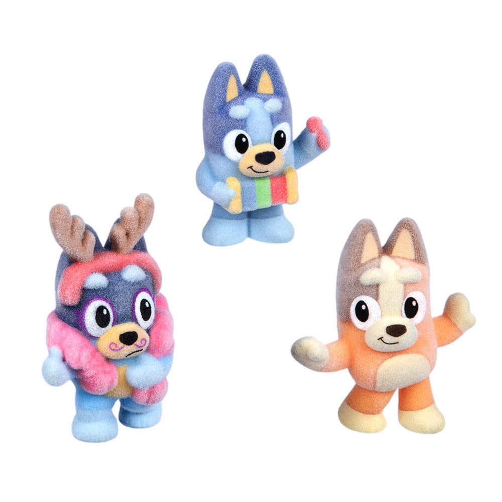 Bluey - Fuzzies Episode Pack Display Case And Figures - Magic Xylophone - 3 Pc Set