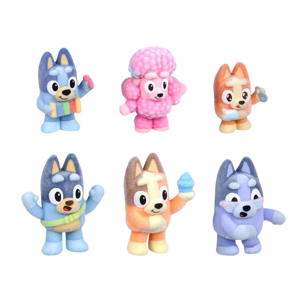 Bluey - Fuzzies Deluxe Figure Pack - 6 Pc Set