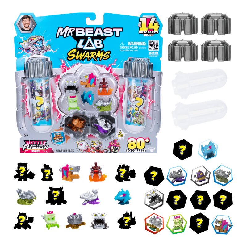 Mr Beast Lab - Swarms S4 Mega Lab Pack - Style May Vary - Style 1 - 14 Pcs
