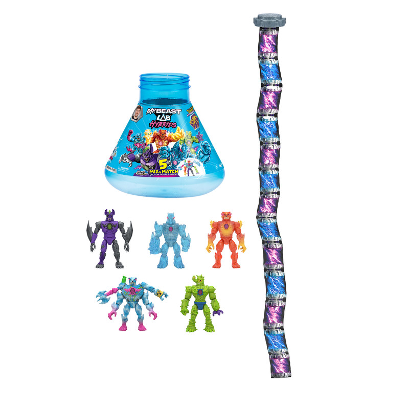 Mr Beast Lab - Hybrids Action Figure - Style May Vary - 5 Pcs