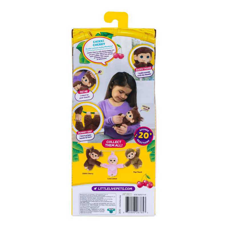 Little Live Pets - My Baby Monkey - Chikki Cherri