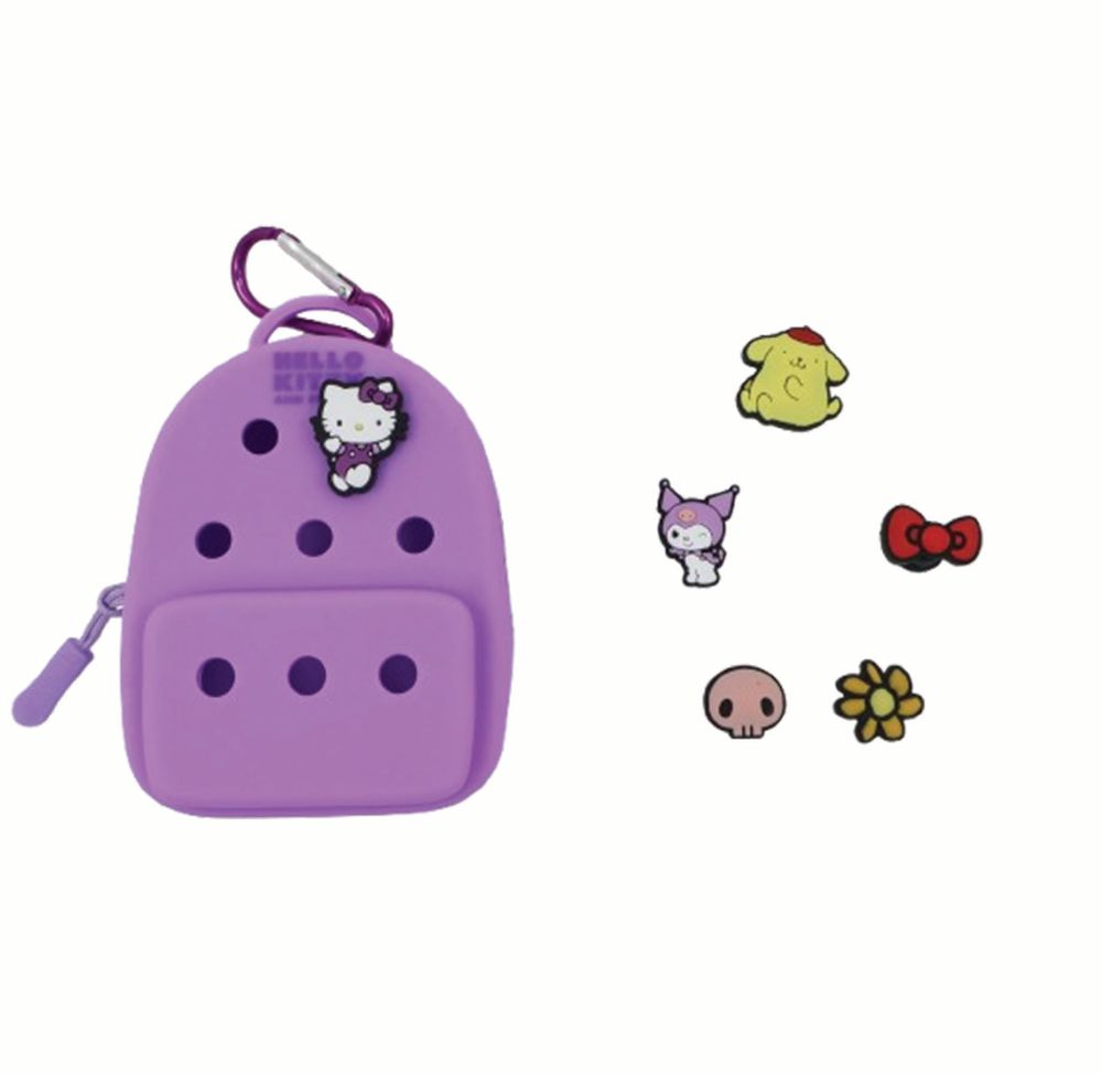 Hello Kitty - Mini Charm Backpack Bag - Purple