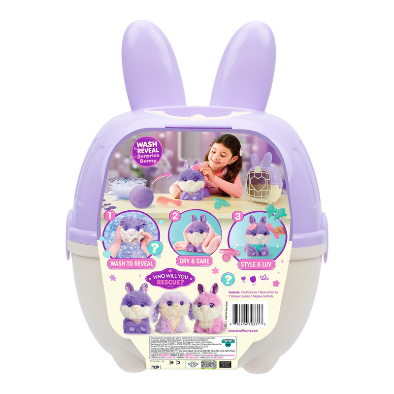 Scruff A Luvs - S2 Bunny Plush Toy - Style May Vary - 1Pc