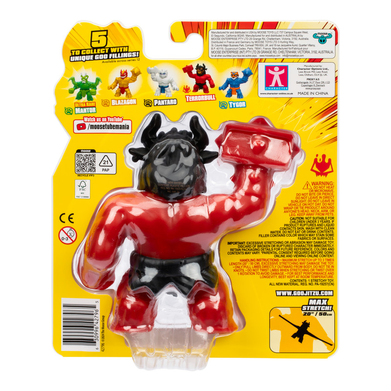 Heroes of Goo Jit Zu - Terrorbull Scrunchy Armored Action Figure