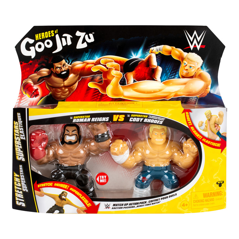 Heroes of Goo Jit Zu - Action Figures Roman Reigns And Cody Rhodes
