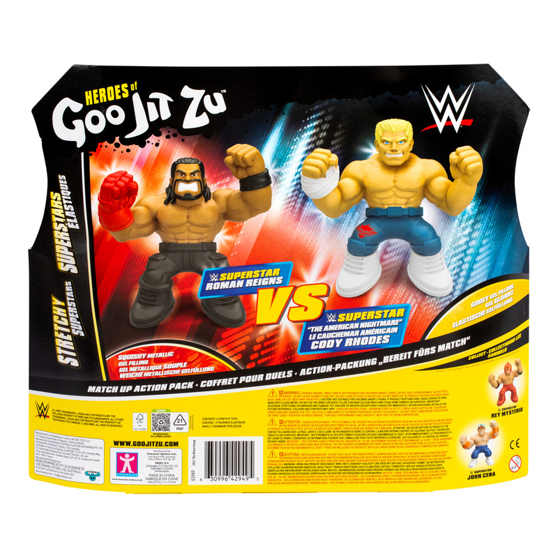 Heroes of Goo Jit Zu - Action Figures Roman Reigns And Cody Rhodes