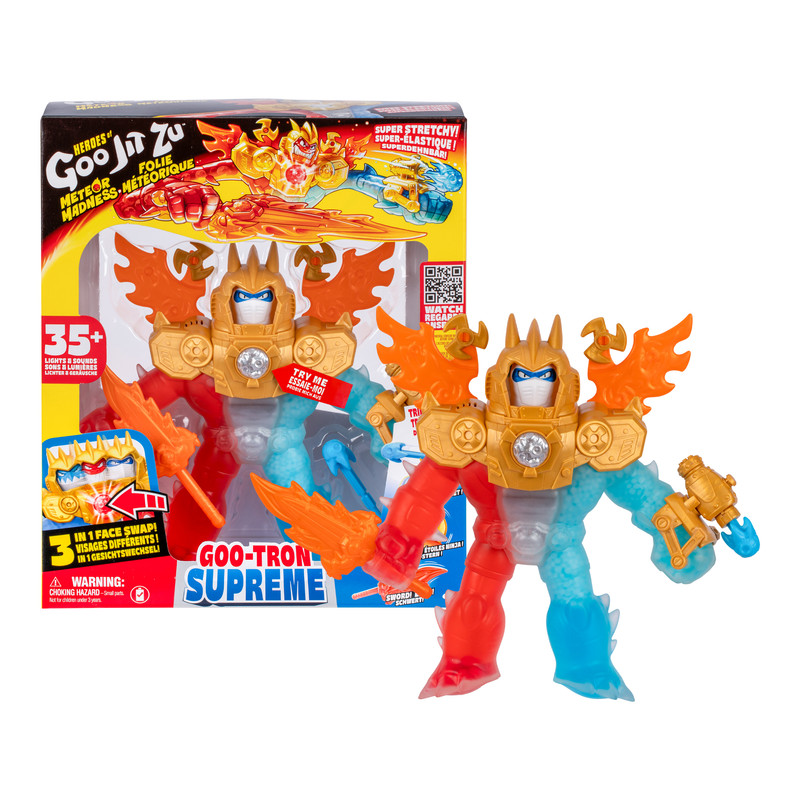 Heroes Of Goo Jit Zu - S13 Meteor Madness Goo-Tron Supreme Stretchy Action Figure - Non Language - 12.7 cm