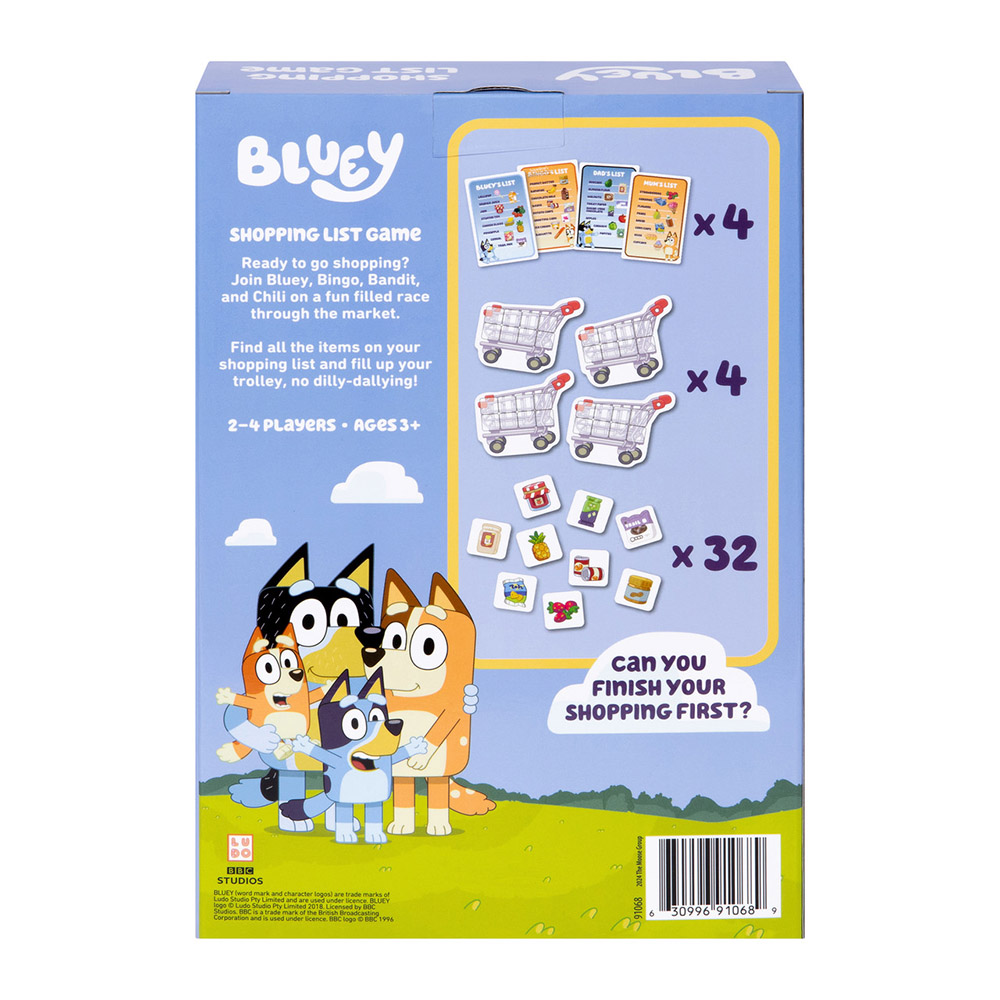Bluey - Shopping List Game