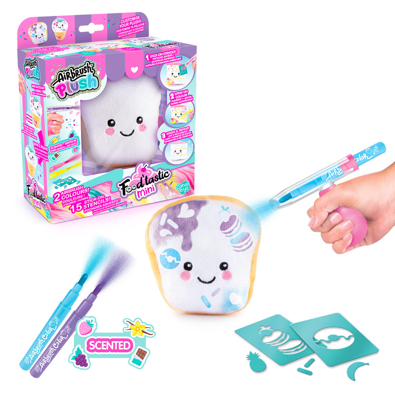 Canal Toys - Airbrush Plush - Food'tastic Mini Assorted