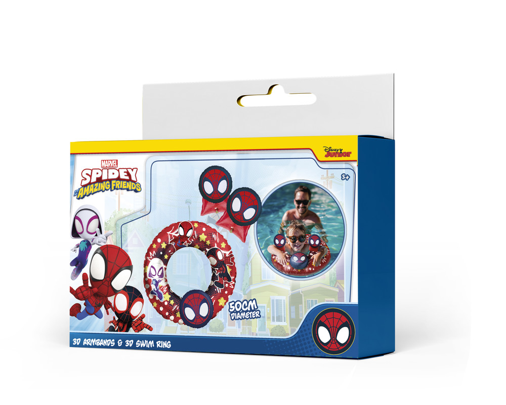 Eolo - Marvel 3D Arm Band And Swim Ring - Spidey