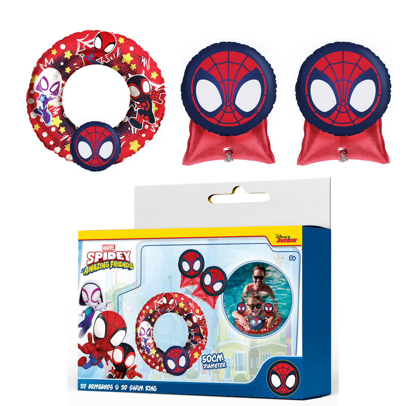 Eolo - Marvel 3D Arm Band And Swim Ring - Spidey