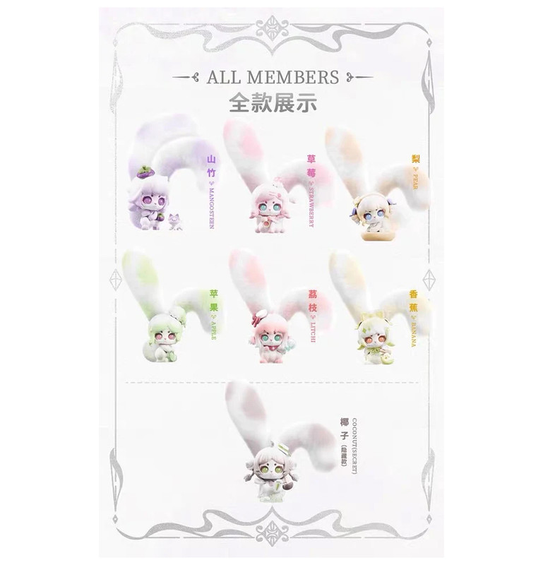 Cup Rabbits - Fantastic Fruit Series Plush Toy - Style May Vary - 1 Pc