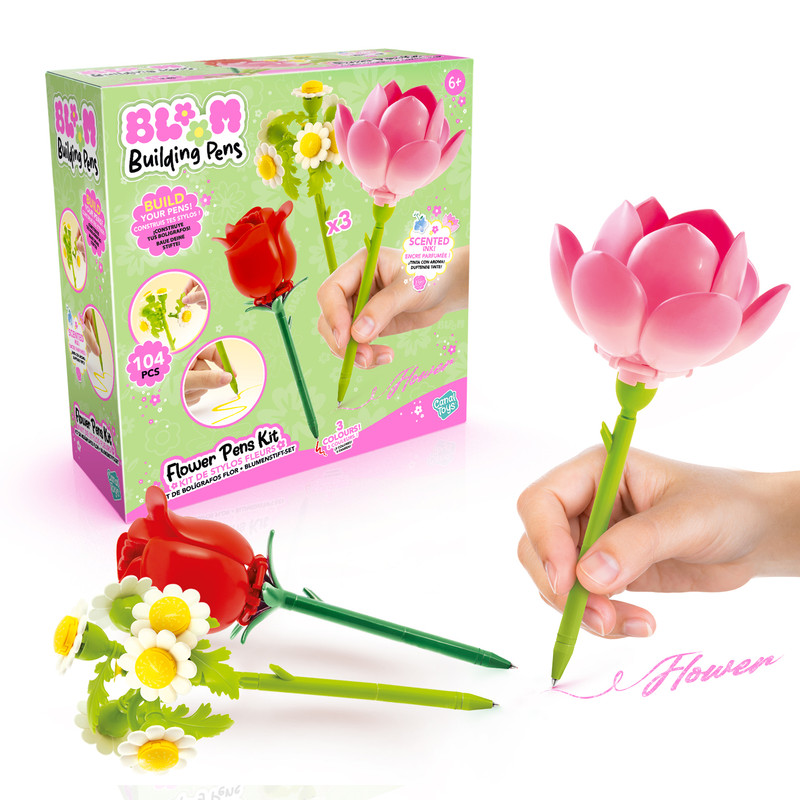 Canal Toys - Flower Brick Pen - Pack of 3