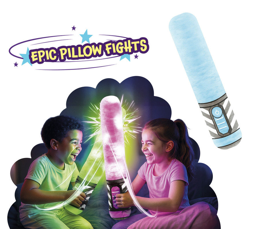 Eolo - Fluffy Fighterz Lightsaber- Assorted - Blue