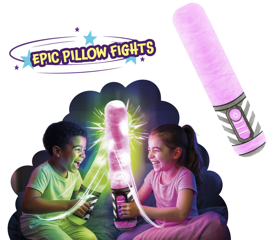 Eolo - Fluffy Fighterz Lightsaber- Assorted - Pink