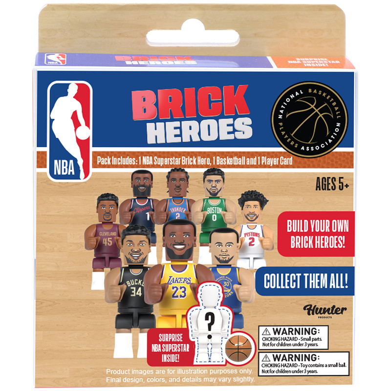 ان بي ايه - Brick Heroes - ابنِ بطلك الخاص - قطعة واحدة - قد يختلف الطراز