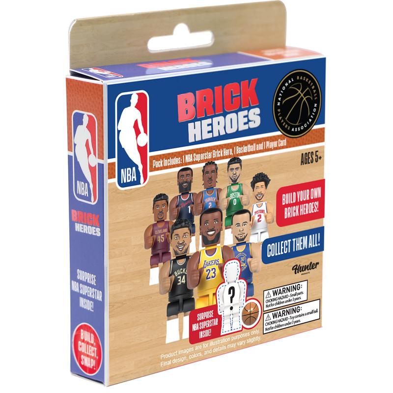 ان بي ايه - Brick Heroes - ابنِ بطلك الخاص - قطعة واحدة - قد يختلف الطراز