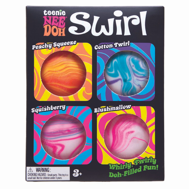 Needoh - Teenie Swirl - Multicolor - 4 Pc Set