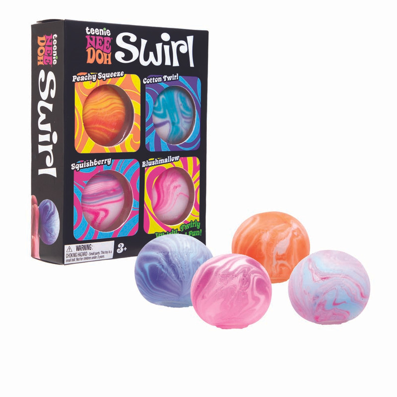 Needoh - Teenie Swirl - Multicolor - 4 Pc Set