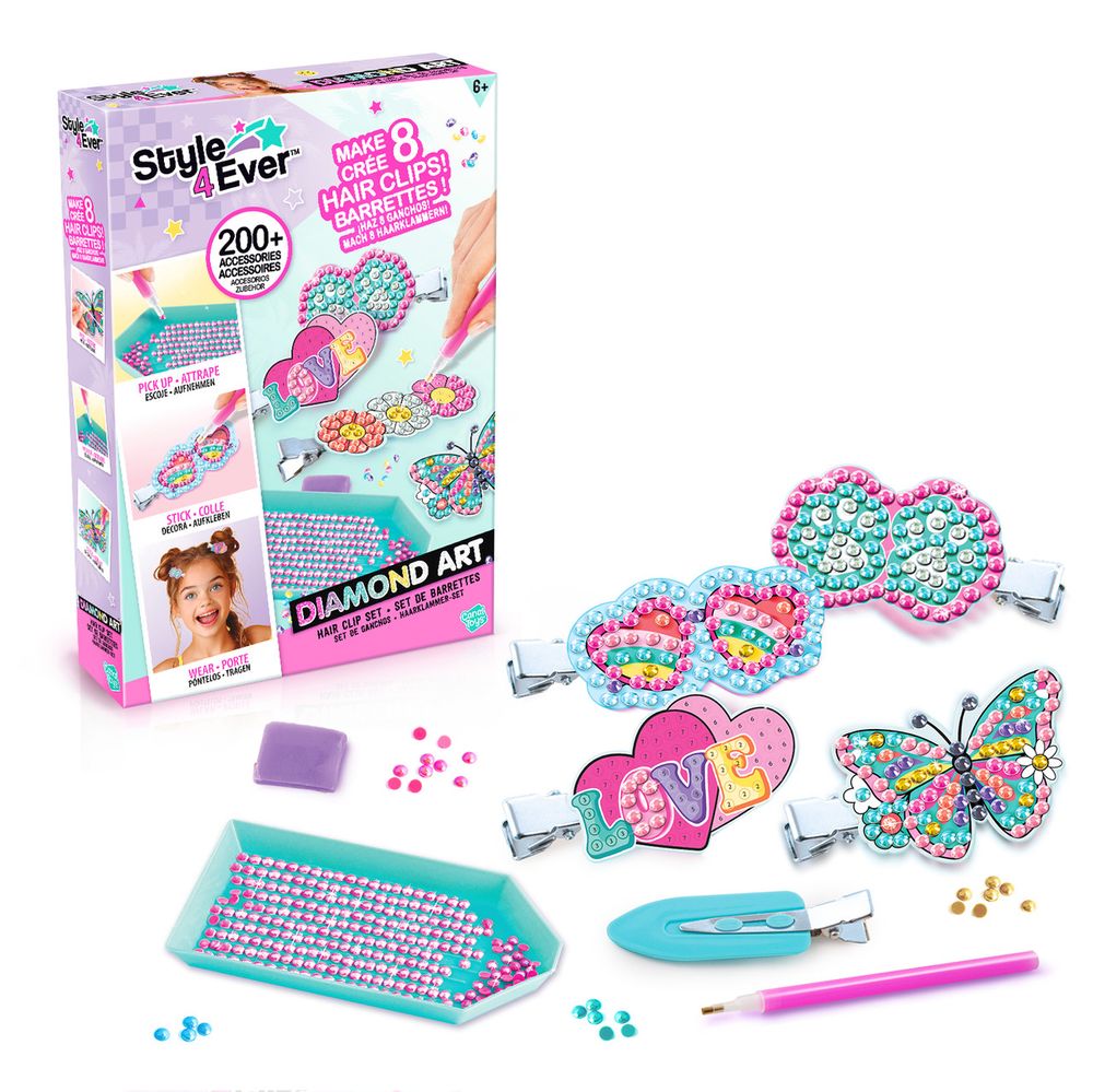 Canal Toys - Diamond Art Hair Clip Set