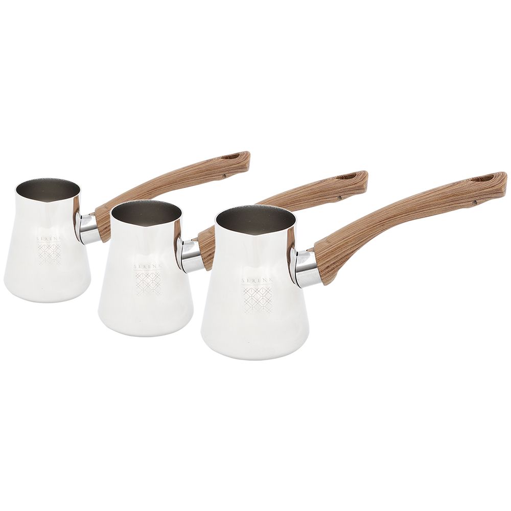 Serenk - Stainless Steel Coffee Pot w/ Stand - 4pcs-Set