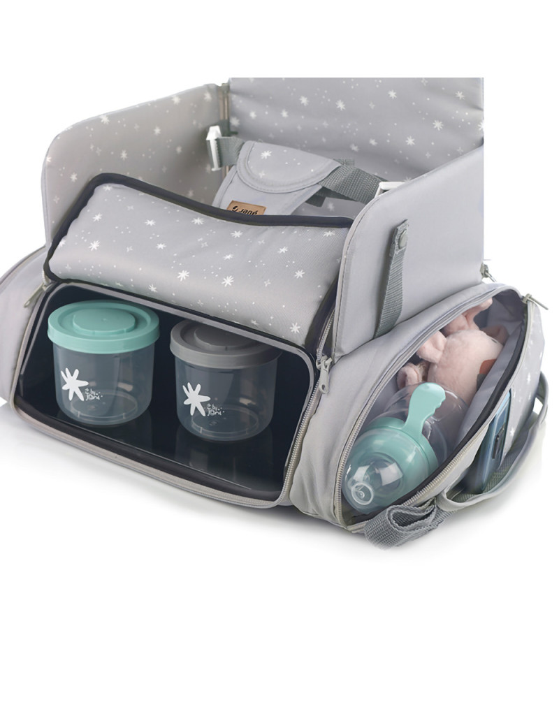 Jane - 2-in-1 Avant Travel High Chair And Baby Storage Bag - Grey