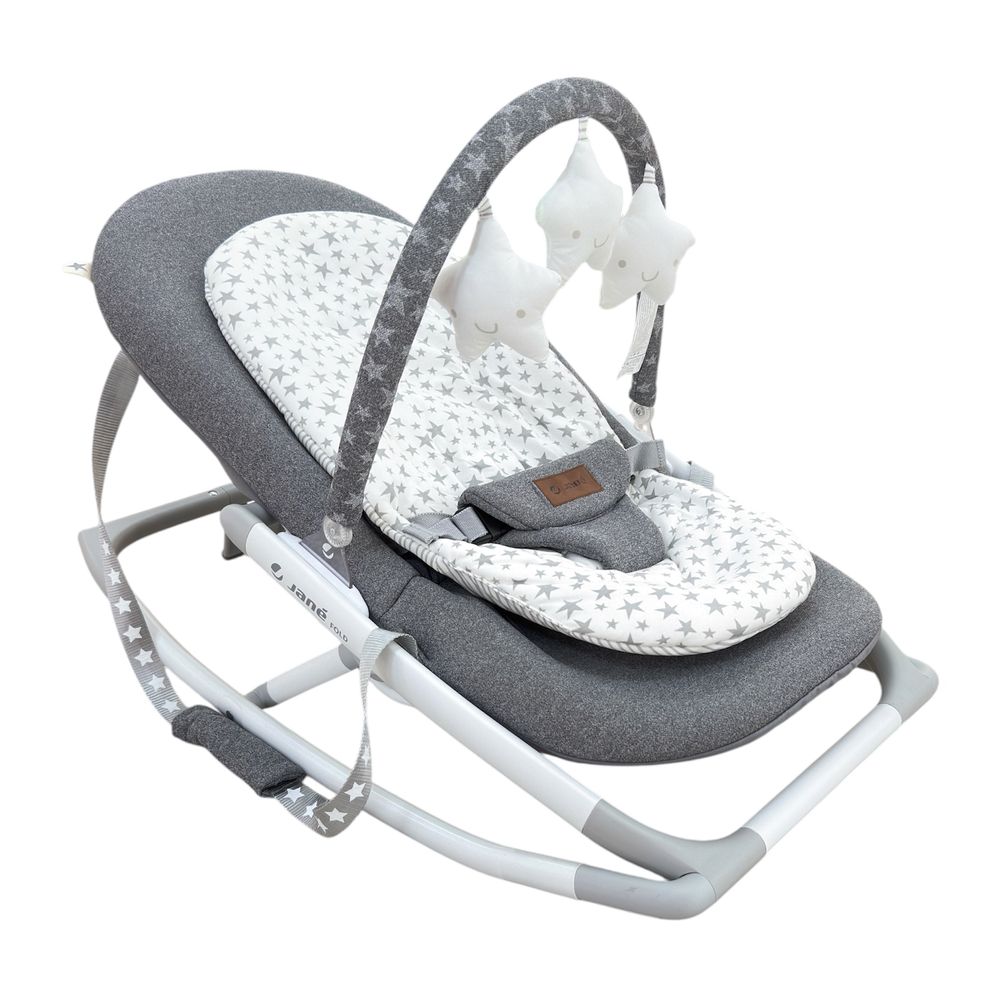 Jane - Fold Baby Bouncer And Rocker With Activity Arch - Star
